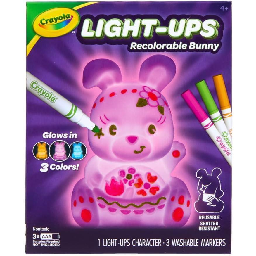 imageCrayola Light Ups  Unicorn Reusable Holiday Craft Glow In The Dark Unicorn Gift for Kids Decoration Craft Toys ampamp Gifts for KidsBunny