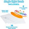 Crayola Color Wonder Mess Free Coloring Pages (50ct), Create Your Own Coloring Pages, Blank Color Wonder Refill, Toddler Toys & Gifts(Magic Light Brush)