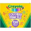 Crayola Colored Pencils Set (120ct), Coloring Book Pencils, Kids Classroom Art Supplies, Bulk Colored Pencils, Presharpened, Gifts for Kids, Ages 3, 4, 5(1 Count (Pack of 1))