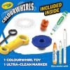 Crayola Colourwhirls (3ct), Spin Art Toy, Battling Spinning Top Toy for Kids, 1 Launcher, Arts & Crafts Kit, Gift for Boys & Girls, Ages 6, 7, 8(Single)