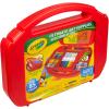 Crayola Create ‘N Carry Travel Art Set for Kids (75pcs), 2-in-1 Lap Desk & Carrying Case, Holiday for Kids, Art Supplies Kit for Crafting, Drawing & Coloring(Case 85 Piece)