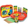 Crayola Create ‘N Carry Travel Art Set for Kids (75pcs), 2-in-1 Lap Desk & Carrying Case, Holiday for Kids, Art Supplies Kit for Crafting, Drawing & Coloring(Art Set)