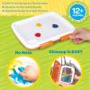 Crayola Mess Free Finger Painting Station – Washable Finger Paint for Toddlers, Christmas Gifts for Grandkids, Arts & Crafts Set, Sensory Activity, Travel Toy, Ages 1+(Fingerpaint)