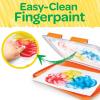 Crayola Mess Free Finger Painting Station – Washable Finger Paint for Toddlers, Christmas Gifts for Grandkids, Arts & Crafts Set, Sensory Activity, Travel Toy, Ages 1+(Fingerpaint)