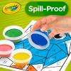 Crayola Mess Free Finger Painting Station – Washable Finger Paint for Toddlers, Christmas Gifts for Grandkids, Arts & Crafts Set, Sensory Activity, Travel Toy, Ages 1+(Spill Proof Paint)