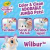 Crayola Scribble Scrubbie Jumbo Pet – Wilbur (6in), Customizable Dog Toy for Kids, Washable Animal Art Kit, Animal Gifts for Girls & Boys(French Bulldog)