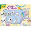 Crayola Scribble Scrubbies Glam Pack (4 Pets), Holiday for Kids, Washable Pet Care Toy, Coloring Animal Craft, Stocking Stuffer Toys for Girls & Boys, 3+(Baby Pets)