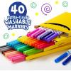 Crayola Ultra Clean Fine Line Washable Markers (40ct), Colored Markers for Kids, Fine Tip, Coloring Book Art Supplies, Gifts for Kids, Ages 3, 4, 5(Fine Line Markers)