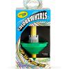 Crayola Colourwhirls (3ct), Spin Art Toy, Battling Spinning Top Toy for Kids, 1 Launcher, Arts & Crafts Kit, Gift for Boys & Girls, Ages 6, 7, 8(Single)