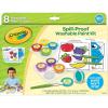 Crayola Mess Free Finger Painting Station – Washable Finger Paint for Toddlers, Christmas Gifts for Grandkids, Arts & Crafts Set, Sensory Activity, Travel Toy, Ages 1+(Spill Proof Paint)