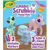 Crayola Scribble Scrubbies Glam Pack (4 Pets), Holiday for Kids, Washable Pet Care Toy, Coloring Animal Craft, Stocking Stuffer Toys for Girls & Boys, 3+(Pastel Pets)