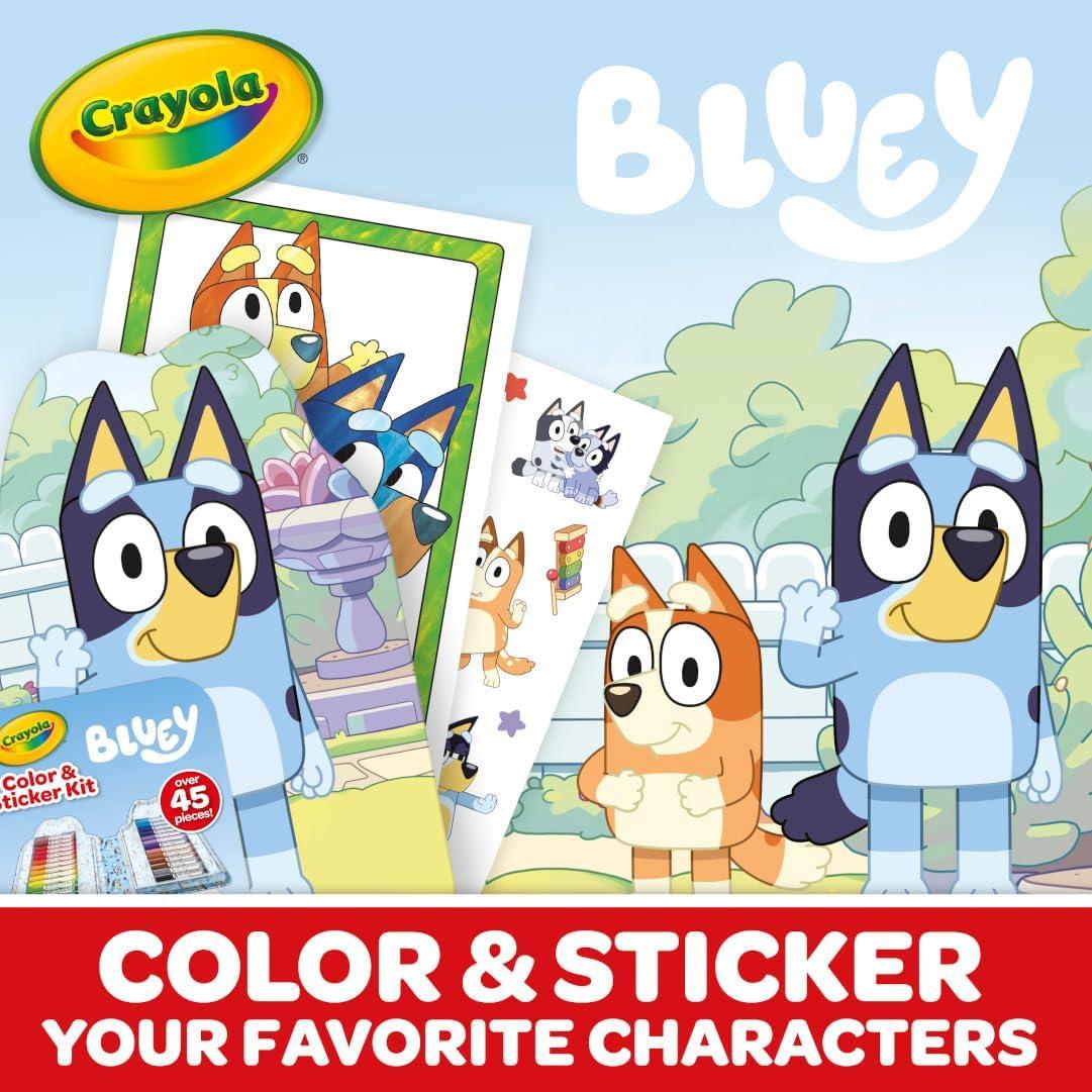 imageCrayola Color Wonder Bluey Activity Kit Mess Free Coloring for Toddlers Holiday ampamp Christmas Gifts for Kids Art Set for Kids Plane Essential Bluey Toys 3Art Kit  Bluey