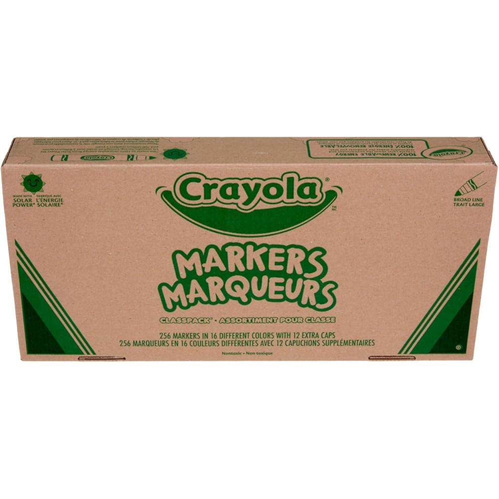 imageCrayola Broad Line Markers Classpack 256 Ct Bulk Markers for Kids Art Supplies for School Classroom Must Haves Preschool ampamp Kindergarten Supplies