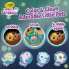 Crayola Scribble Scrubbie Peculiar Pets, Washable Pet Grooming Toy Set for Kids, DIY Toddler Arts & Crafts, Gifts for Girls & Boys, Ages 3+(Glow Lagoon)