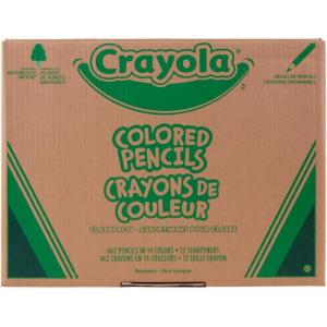 Crayola Colored Pencil Classpack (462ct), Bulk Colored Pencils, 14 Assorted Colors, School Supplies for Teachers, Ages 3+(14 Assorted Colors)