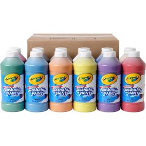 Crayola Paintbrush Variety Classpack (36ct), School Art Supplies for Kids, Flat & Round Paint Brushes for Toddlers & Classrooms, Easy Grip Handle(Washable Paints)
