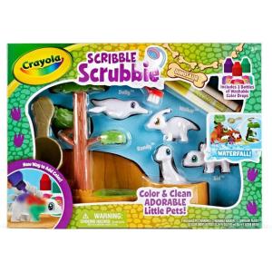 Crayola Scribble Scrubbie Peculiar Pets, Washable Pet Grooming Toy Set for Kids, DIY Toddler Arts & Crafts, Gifts for Girls & Boys, Ages 3+(Dinosaur Waterslide)