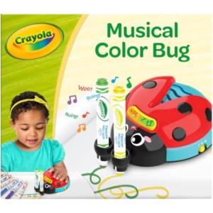 Crayola Toddler Touch Lights, Musical Sensory Toys for Toddlers, Holiday, Light Up Drawing Pad, Mess Free Painting, Travel Activity, 2+(Musical Doodle Bug)