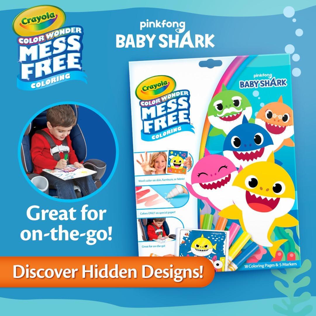 imageCrayola Color Wonder Prehistoric Pals Dinosaur Coloring Pages Mess Free Coloring for Toddlers Dinosaur Toys Toddler Travel Activity ampamp GiftsBaby Shark