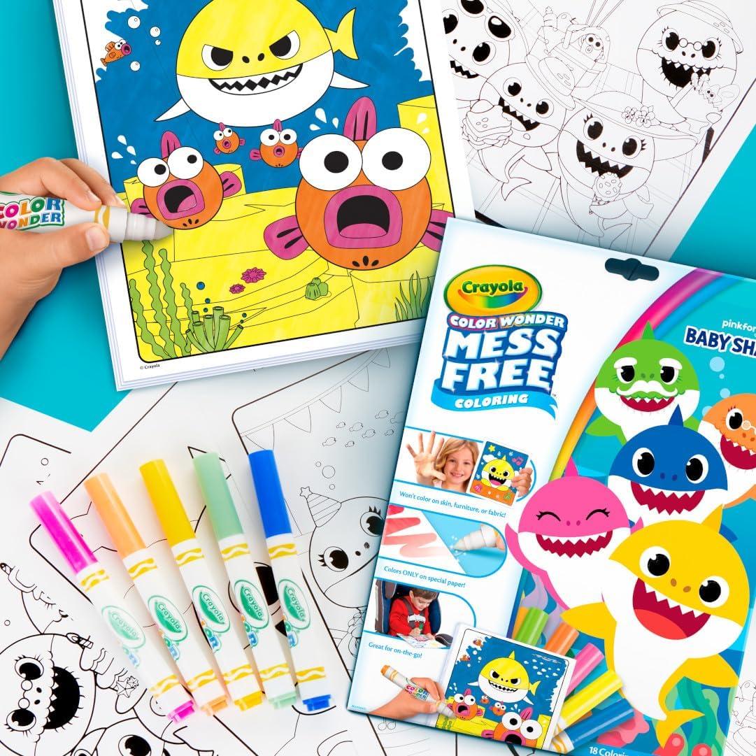 imageCrayola Color Wonder Prehistoric Pals Dinosaur Coloring Pages Mess Free Coloring for Toddlers Dinosaur Toys Toddler Travel Activity ampamp GiftsBaby Shark