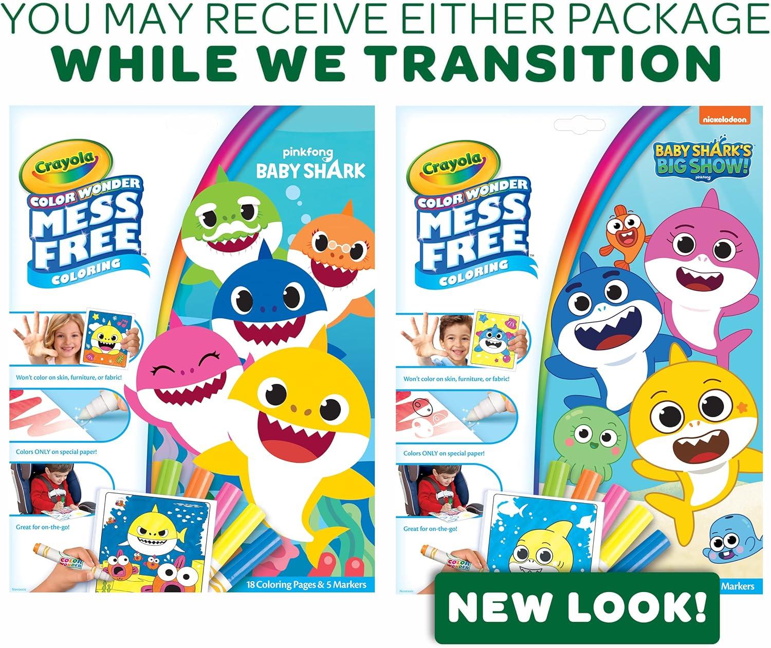 imageCrayola Color Wonder Prehistoric Pals Dinosaur Coloring Pages Mess Free Coloring for Toddlers Dinosaur Toys Toddler Travel Activity ampamp GiftsBaby Shark