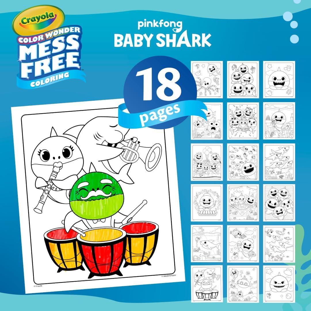 imageCrayola Color Wonder Prehistoric Pals Dinosaur Coloring Pages Mess Free Coloring for Toddlers Dinosaur Toys Toddler Travel Activity ampamp GiftsBaby Shark