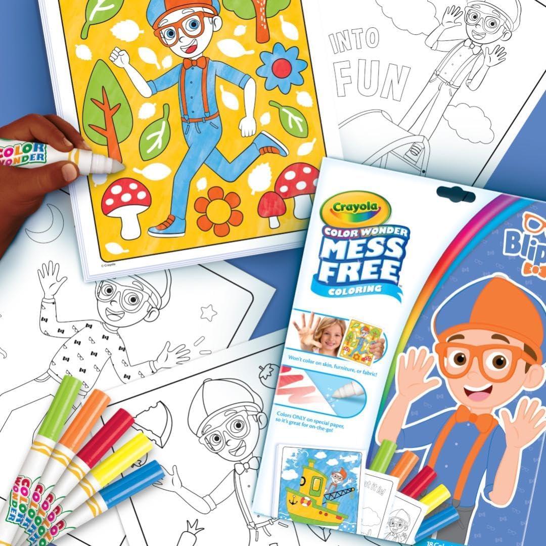 imageCrayola Color Wonder Prehistoric Pals Dinosaur Coloring Pages Mess Free Coloring for Toddlers Dinosaur Toys Toddler Travel Activity ampamp GiftsBlippi