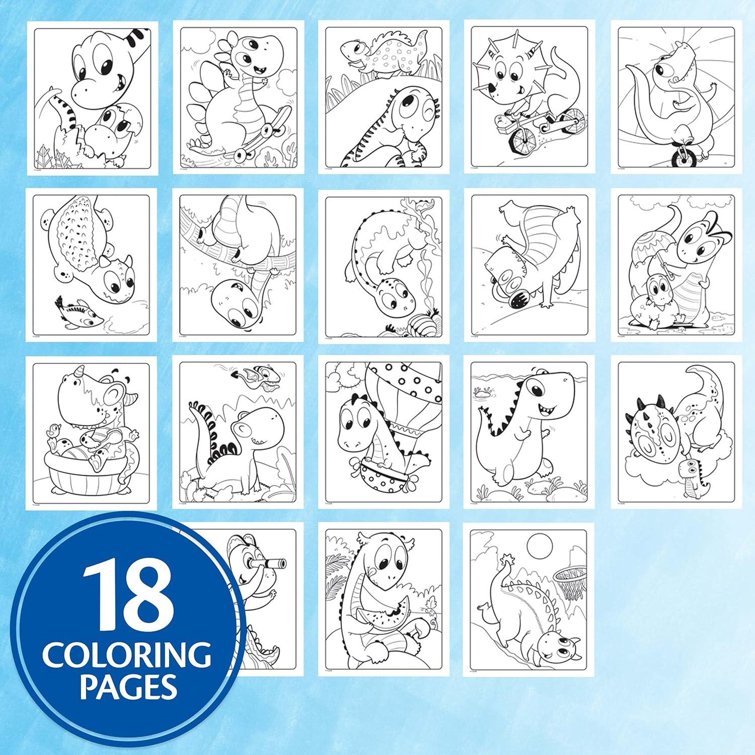imageCrayola Color Wonder Prehistoric Pals Dinosaur Coloring Pages Mess Free Coloring for Toddlers Dinosaur Toys Toddler Travel Activity ampamp GiftsPrehistoric Pals