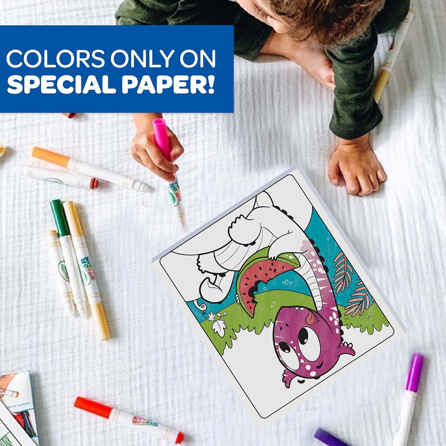 imageCrayola Color Wonder Prehistoric Pals Dinosaur Coloring Pages Mess Free Coloring for Toddlers Dinosaur Toys Toddler Travel Activity ampamp GiftsPrehistoric Pals