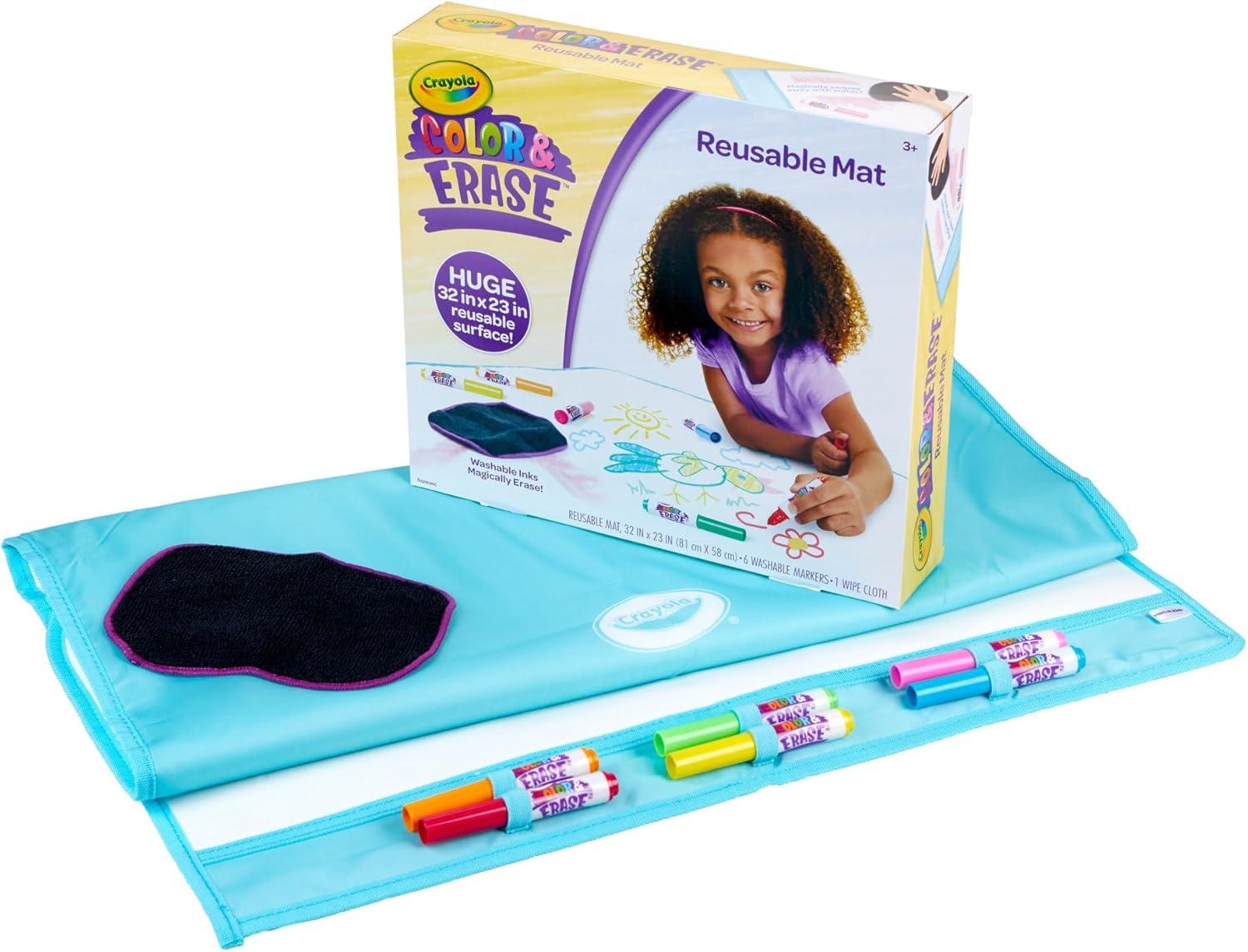 imageCrayola Color ampamp Erase Drawing Board for Kids Travel Coloring Kit Drawing Toy Toddler Coloring Set Gift for Kids 3Activity Mat