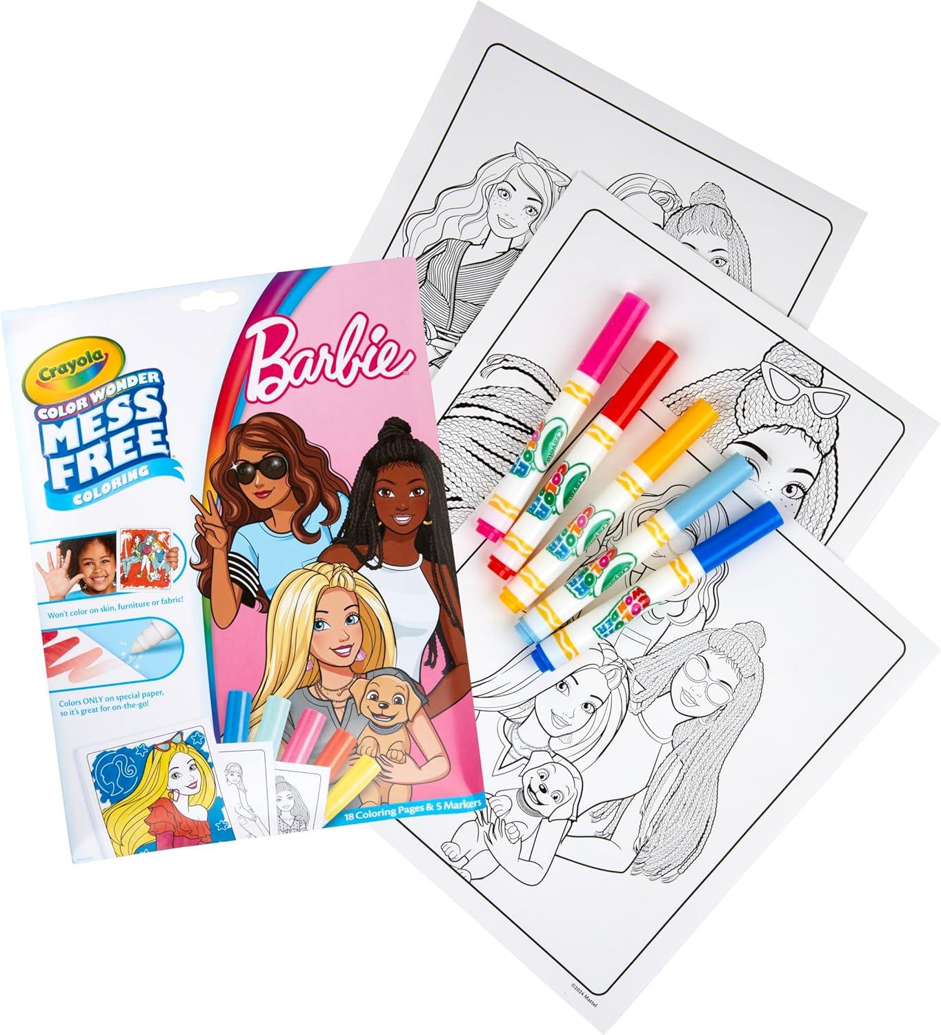 imageCrayola Disney Color Wonder Bundle 3 Pack Stocking Stuffers for Kids Toddler Mess Free Activity Pads ampamp Markers Disney Coloring Toys Holiday ampamp Christmas Gifts 3Barbie