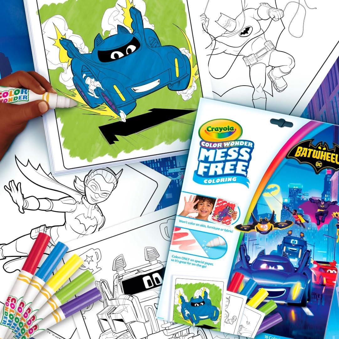 imageCrayola Disney Color Wonder Bundle 3 Pack Stocking Stuffers for Kids Toddler Mess Free Activity Pads ampamp Markers Disney Coloring Toys Holiday ampamp Christmas Gifts 3Bat Wheels