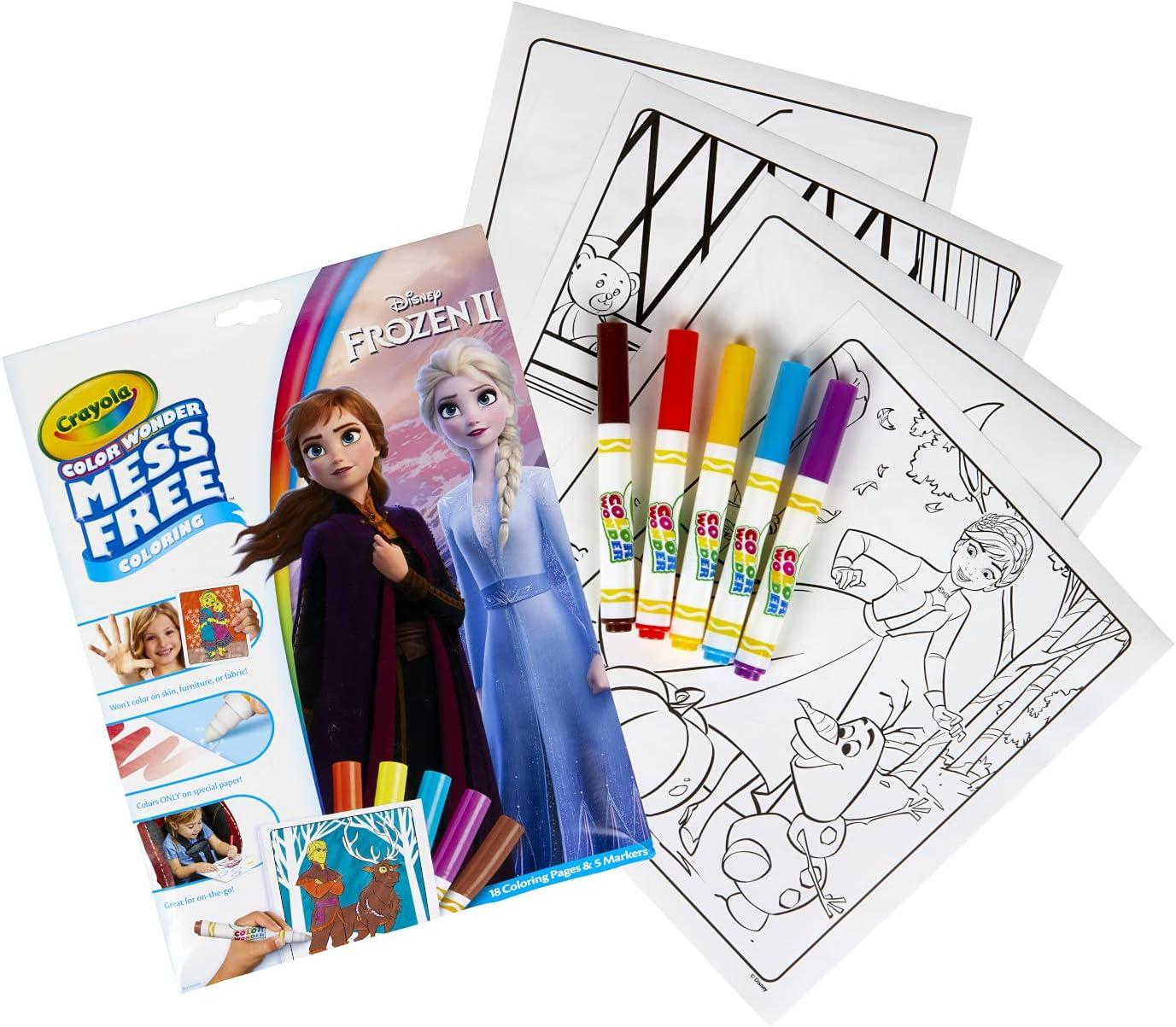 imageCrayola Disney Color Wonder Bundle 3 Pack Stocking Stuffers for Kids Toddler Mess Free Activity Pads ampamp Markers Disney Coloring Toys Holiday ampamp Christmas Gifts 3Frozen 2