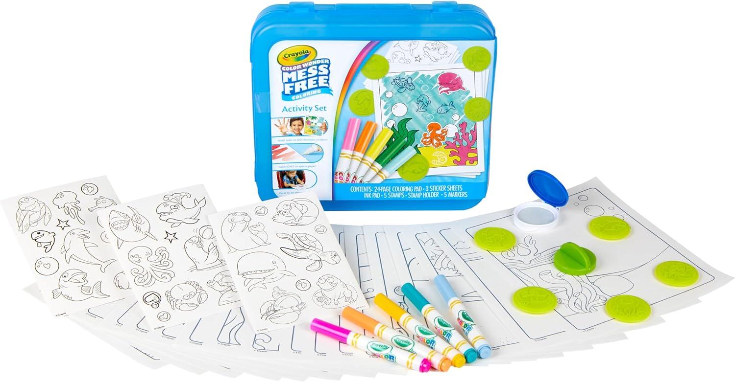 imageCrayola Disney Color Wonder Bundle 3 Pack Stocking Stuffers for Kids Toddler Mess Free Activity Pads ampamp Markers Disney Coloring Toys Holiday ampamp Christmas Gifts 3Activity Set