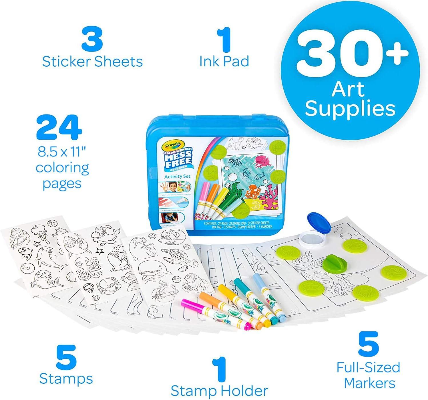 imageCrayola Disney Color Wonder Bundle 3 Pack Stocking Stuffers for Kids Toddler Mess Free Activity Pads ampamp Markers Disney Coloring Toys Holiday ampamp Christmas Gifts 3Activity Set
