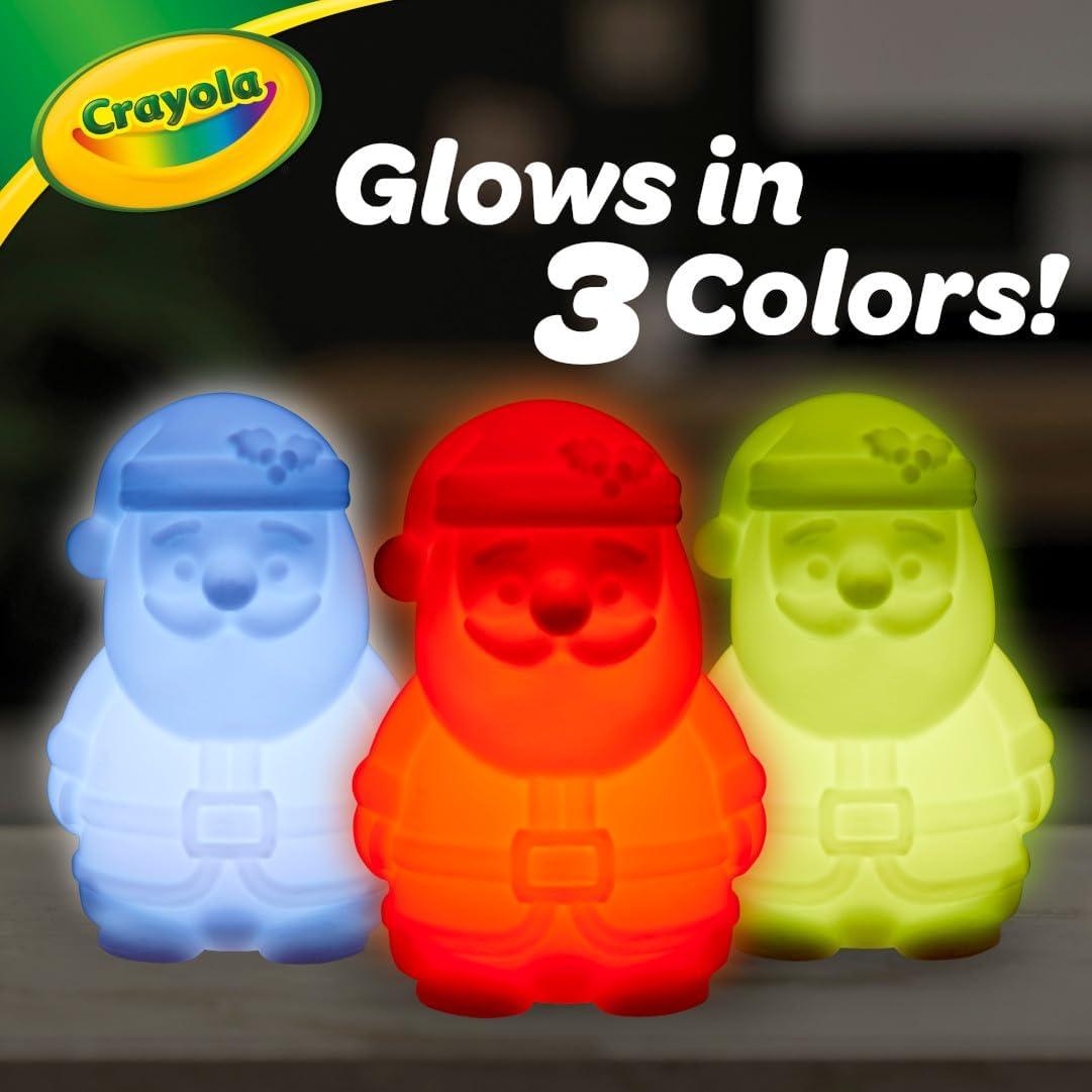 imageCrayola Light Ups Reindeer Recolorable Light Up Toy for Kids Reindeer Decor Glow in the Dark Holiday Gift for Kids Ages 4Santa