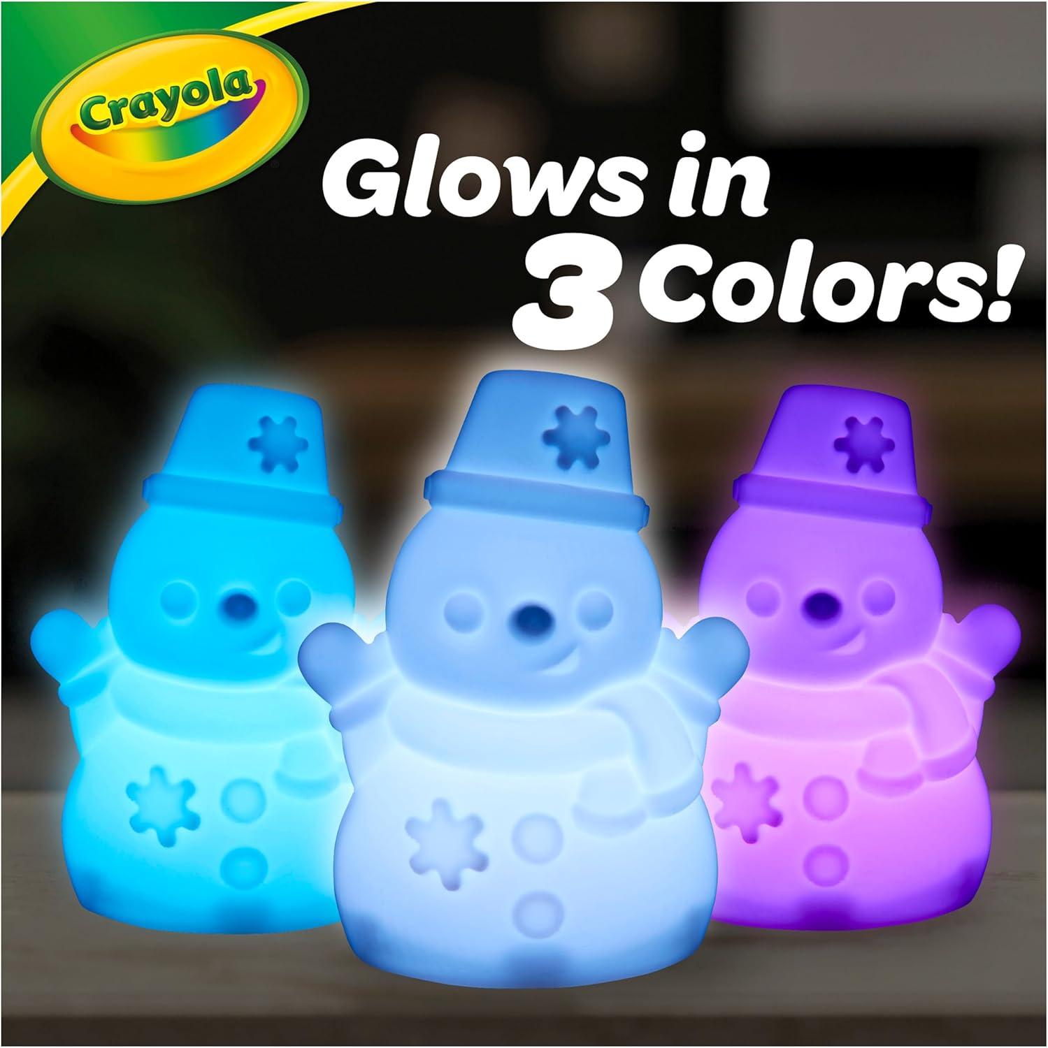 imageCrayola Light Ups Reindeer Recolorable Light Up Toy for Kids Reindeer Decor Glow in the Dark Holiday Gift for Kids Ages 4Snowman
