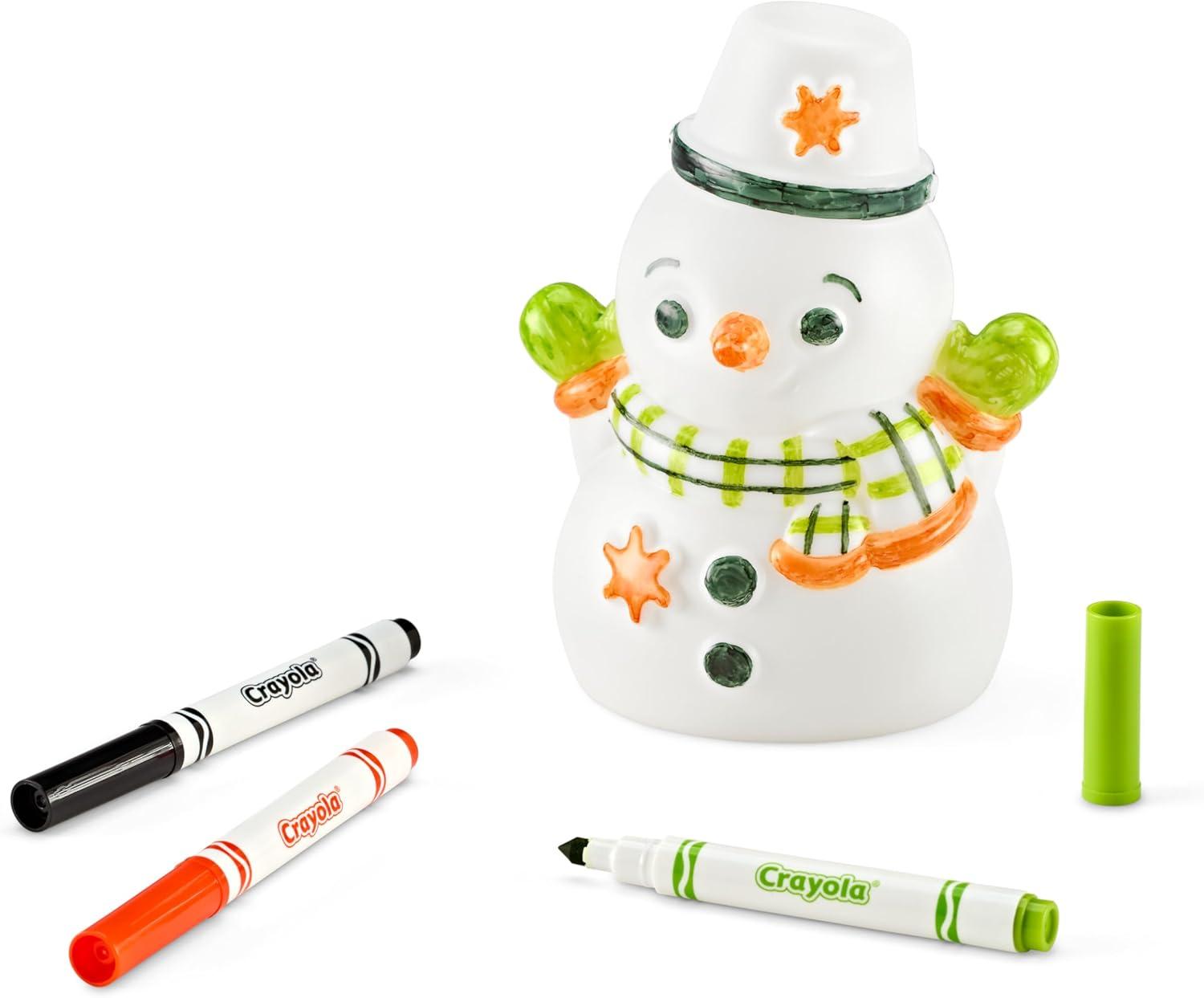 imageCrayola Light Ups Reindeer Recolorable Light Up Toy for Kids Reindeer Decor Glow in the Dark Holiday Gift for Kids Ages 4Snowman