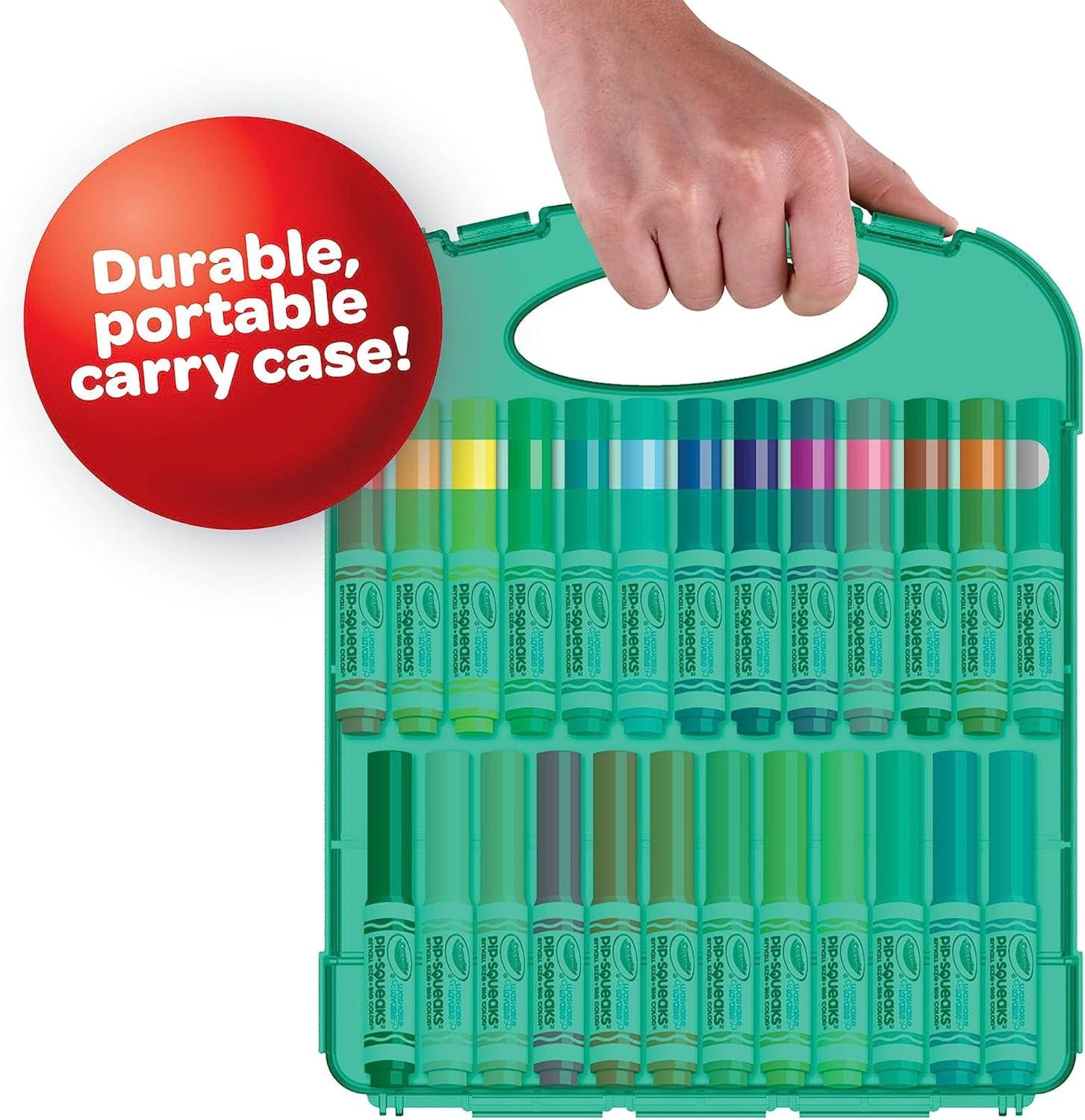 imageCrayola PipSqueaks Washable Marker Set 65ct Holiday ampamp Christmas Gifts for Kids Coloring Set Art Supplies for Kids Drawing ampamp Craft Kit Travel Activity 4Pip Squeak Markers