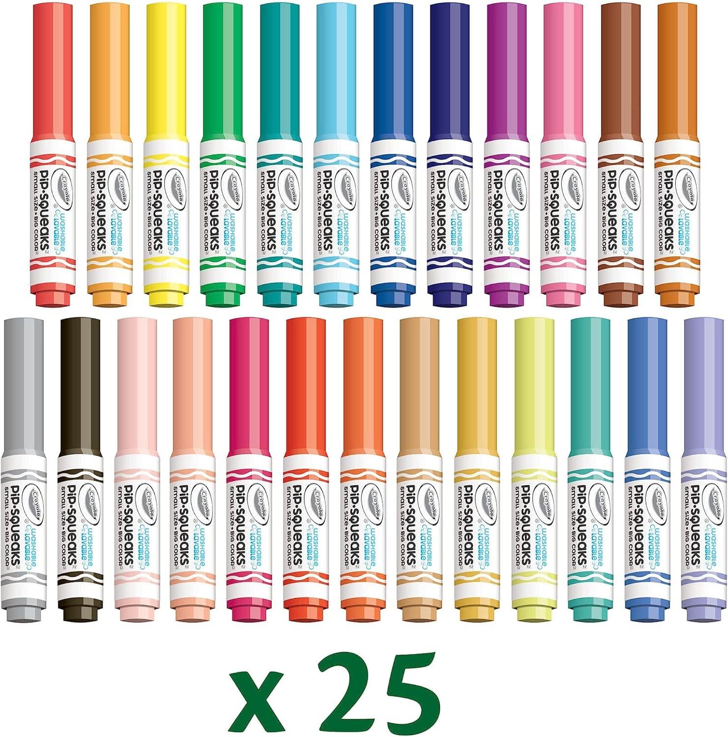 imageCrayola PipSqueaks Washable Marker Set 65ct Holiday ampamp Christmas Gifts for Kids Coloring Set Art Supplies for Kids Drawing ampamp Craft Kit Travel Activity 4Pip Squeak Markers