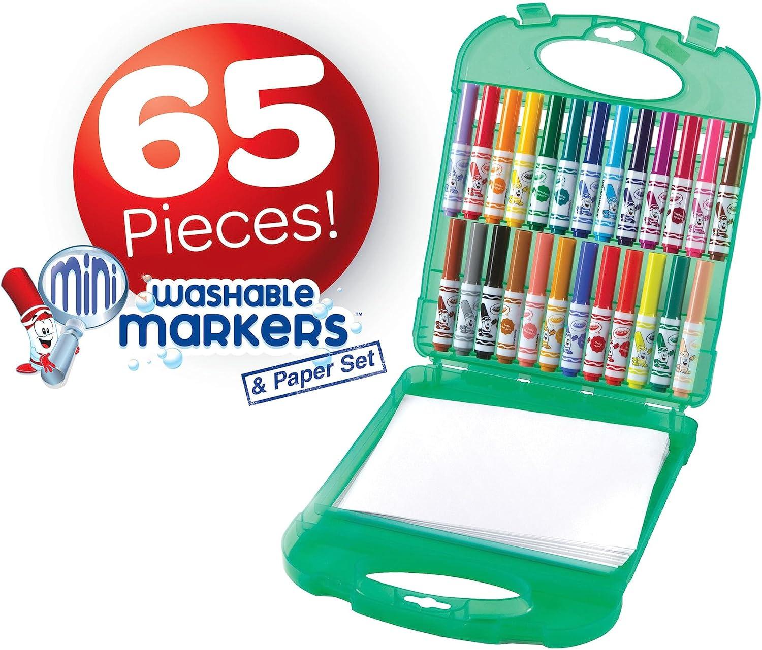 imageCrayola PipSqueaks Washable Marker Set 65ct Holiday ampamp Christmas Gifts for Kids Coloring Set Art Supplies for Kids Drawing ampamp Craft Kit Travel Activity 4Pip Squeak Markers