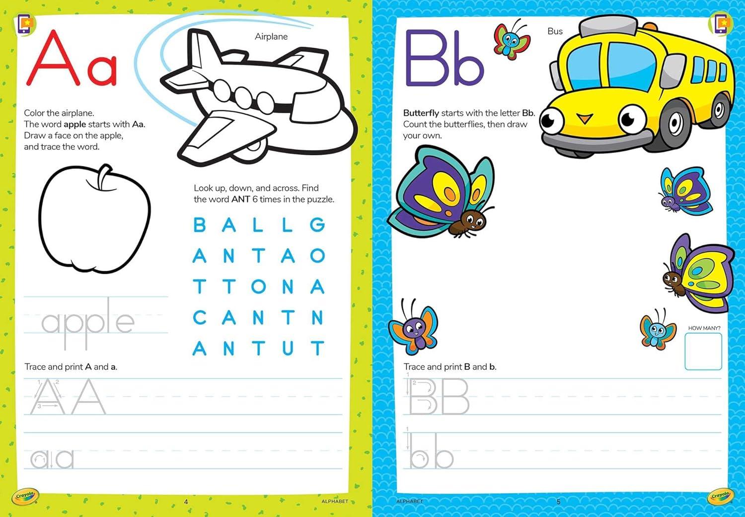 imageCrayola Ready for School Workbook Look ampamp Listen