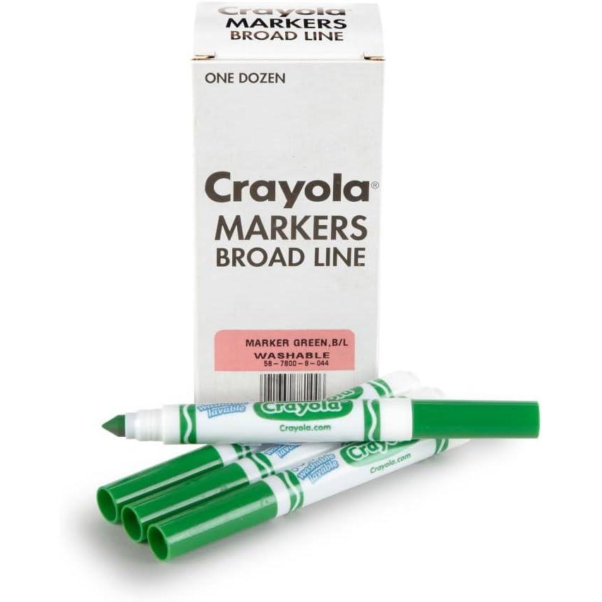 imageCrayola 12 Count Washable Bulk Markers GreenGreen