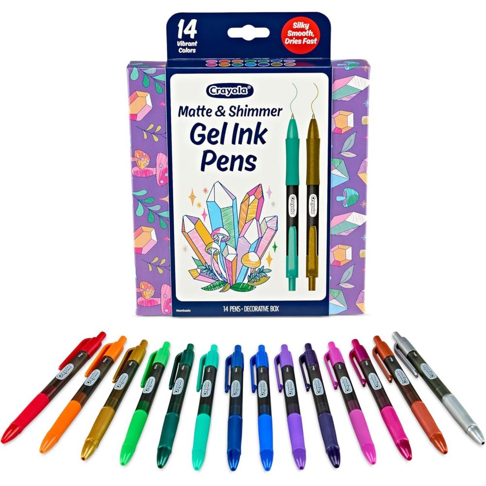 imageCrayola Blend ampamp Shade Colored Pencils Set 24ct Colored Pencils for Adult Coloring Art Supplies for Sketching ampamp Drawing Gifts for TeensGel  Ink