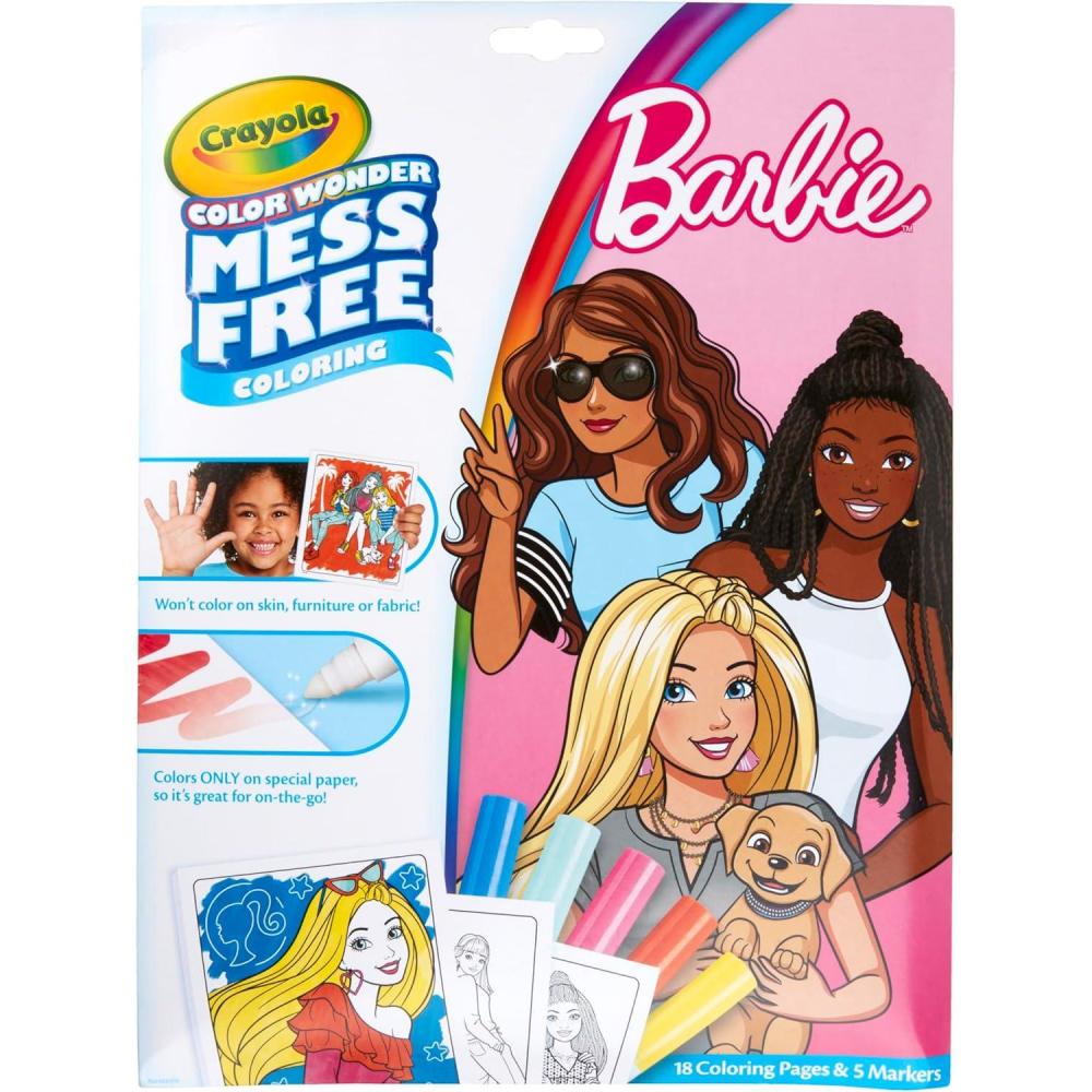 imageCrayola Disney Color Wonder Bundle 3 Pack Stocking Stuffers for Kids Toddler Mess Free Activity Pads ampamp Markers Disney Coloring Toys Holiday ampamp Christmas Gifts 3Barbie