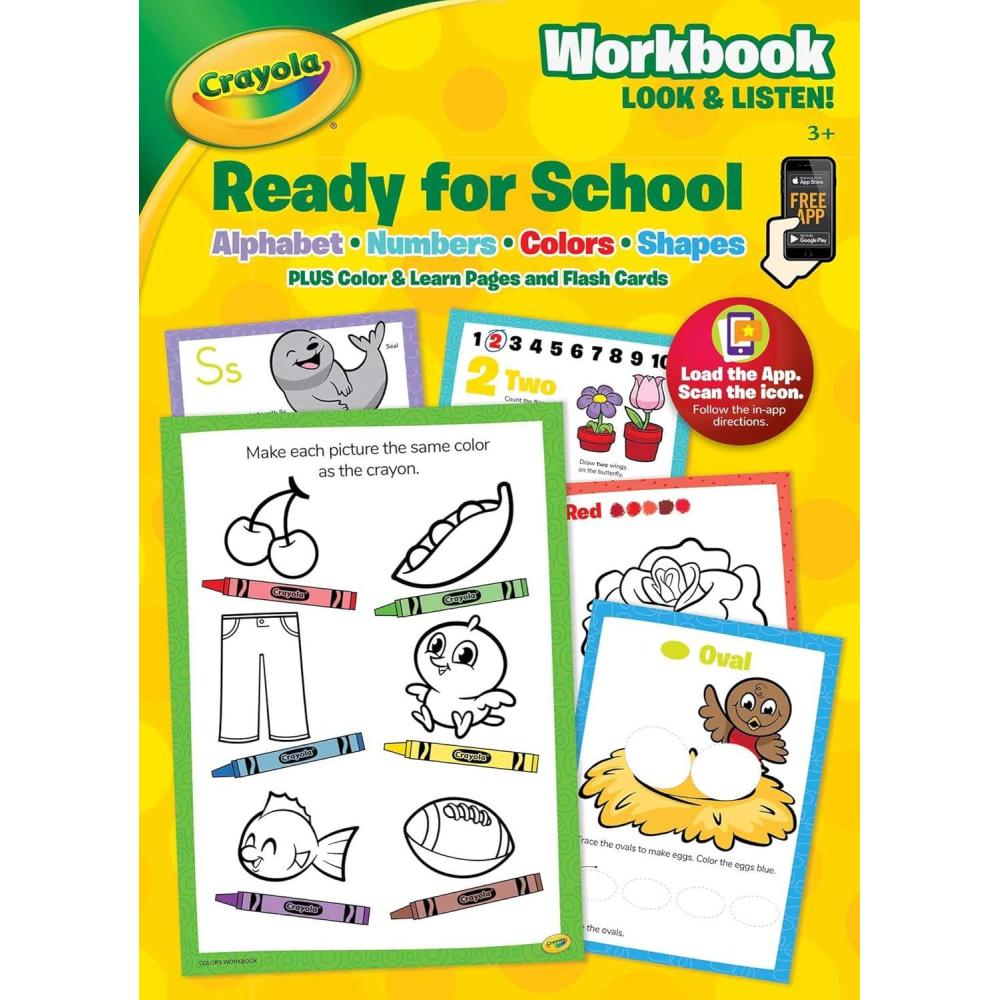 imageCrayola Ready for School Workbook Look ampamp Listen