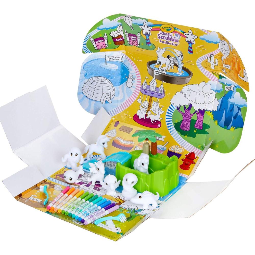 imageCrayola Scribble Scrubbie Peculiar Zoo Amazon Exclusive Kids Toy Gift for Kids Ages 3 4 5 6Peculiar Zoo