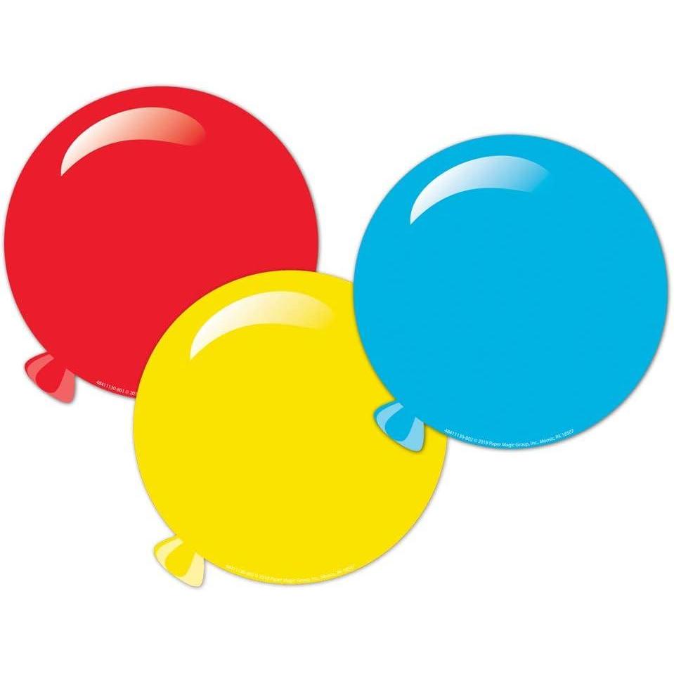 imageEureka Crayola Crayons Paper CutOut Classroom Decorations for Teachers 36 PiecesBalloons