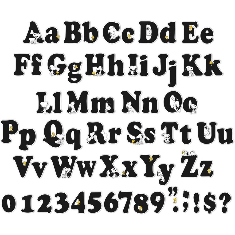 imageEureka Crayola Letter Number Punctuation Mark and Symbol Classroom Decorations for Teachers 4quot H 178 Pieces BluePeanuts