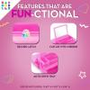 Caboodles On-The-Go-Girl Case(Violet over Clear Silver Sparkle)